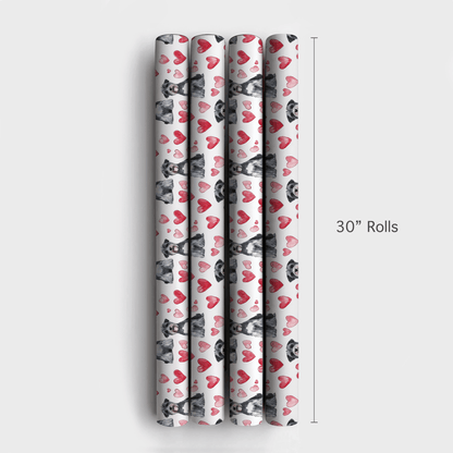 Schnauzer Valentine - Wrapping Paper - Aspen & Arlo