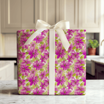 Fuchsia Fir Flair - Wrapping Paper - Aspen & Arlo