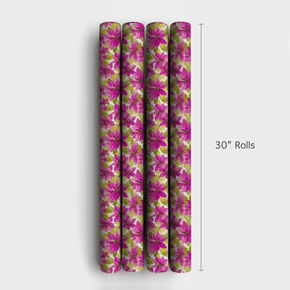 Fuchsia Fir Flair - Wrapping Paper - Aspen & Arlo