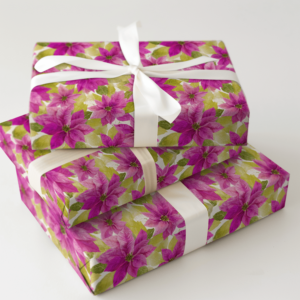 Fuchsia Fir Flair - Wrapping Paper - Aspen & Arlo