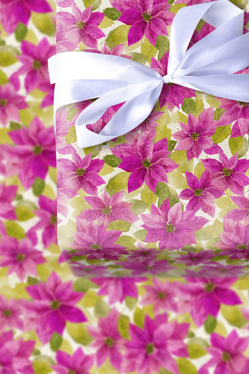 Fuchsia Fir Flair - Wrapping Paper - Aspen & Arlo