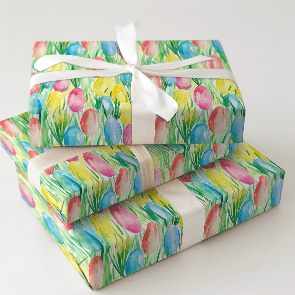 Tulip Me Softly - Wrapping Paper - Aspen & Arlo