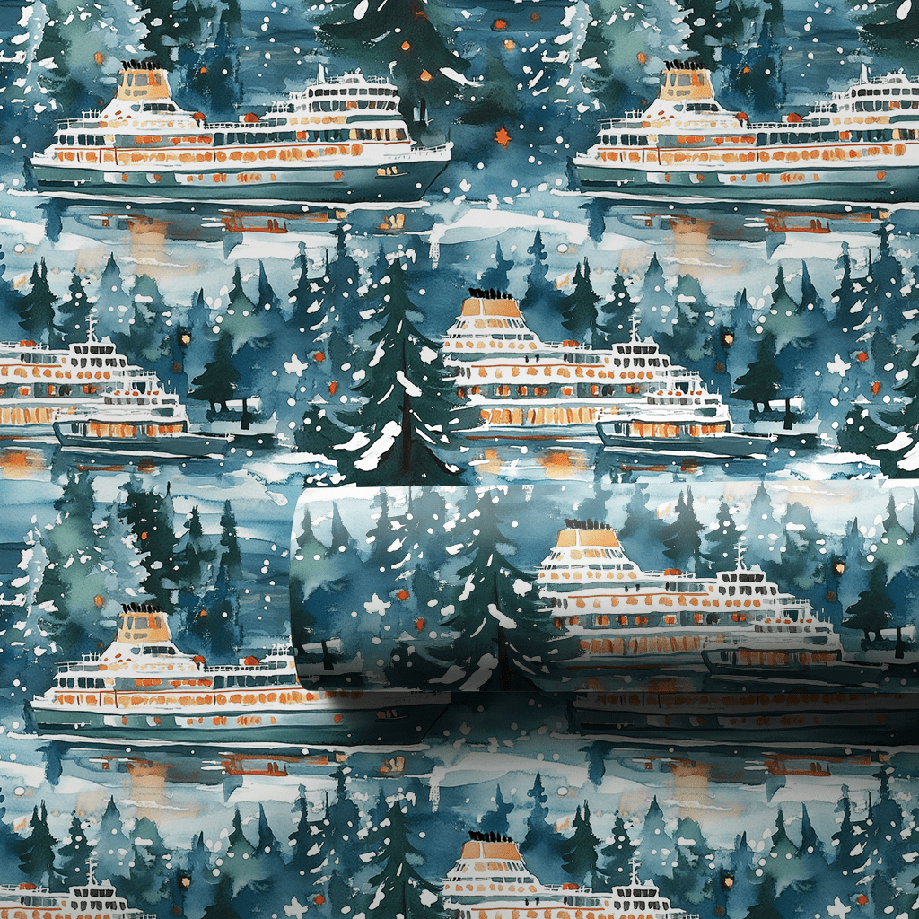 Ferry Boat - Wrapping Paper - Aspen & Arlo