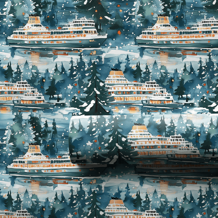 Ferry Boat - Wrapping Paper - Aspen & Arlo