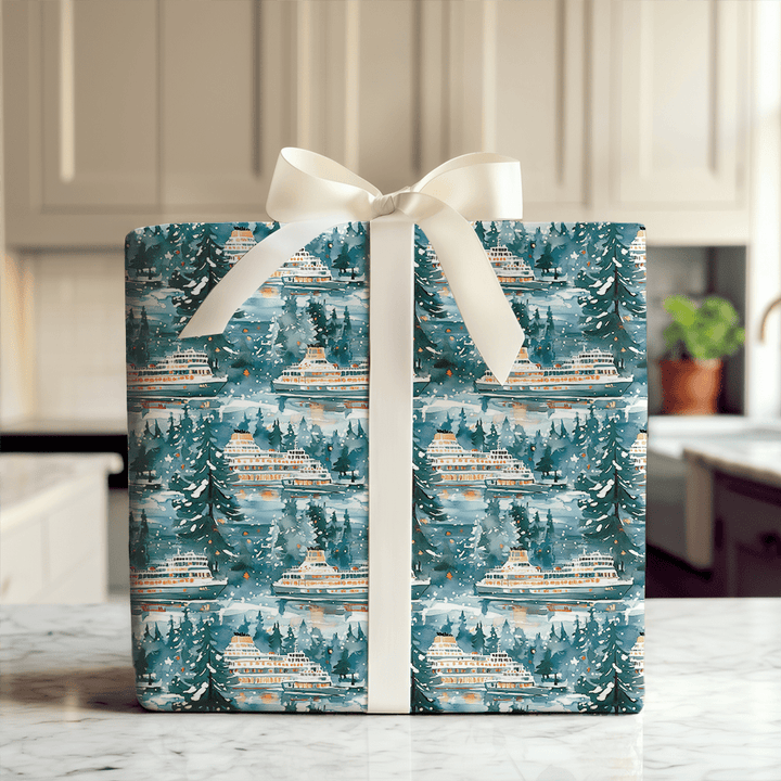 Ferry Boat - Wrapping Paper - Aspen & Arlo