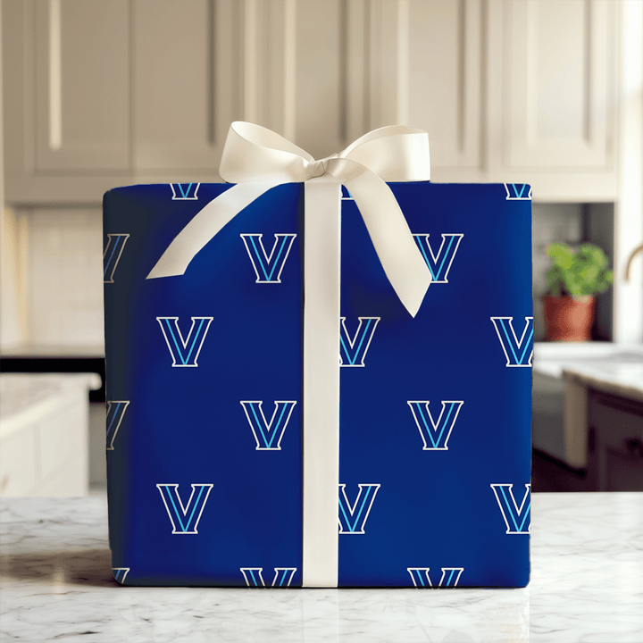 Villanova Navy - Wrapping Paper - Aspen & Arlo