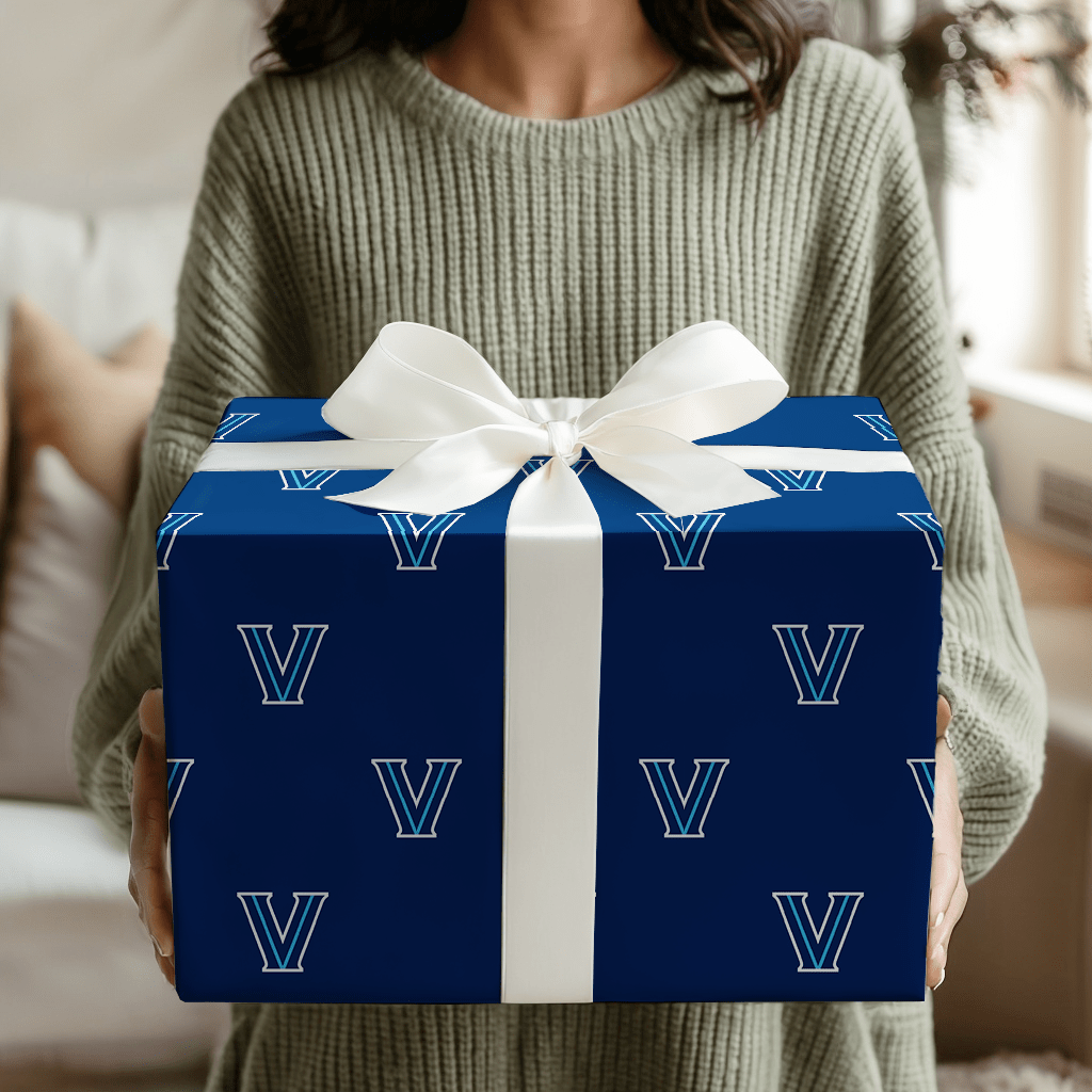 Villanova Navy - Wrapping Paper - Aspen & Arlo