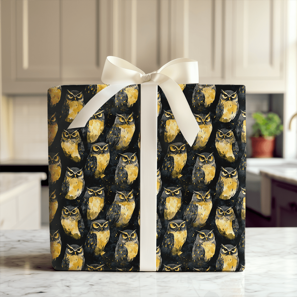 Let's Go Owls - Wrapping Paper - Aspen & Arlo