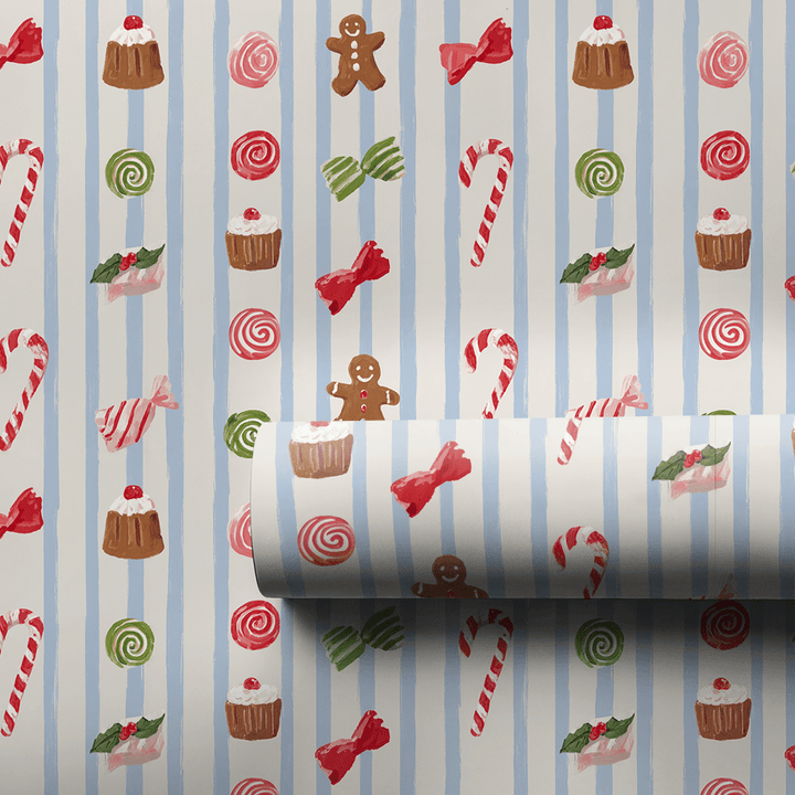 Candy Stripe Toss - Wrapping Paper - Aspen & Arlo