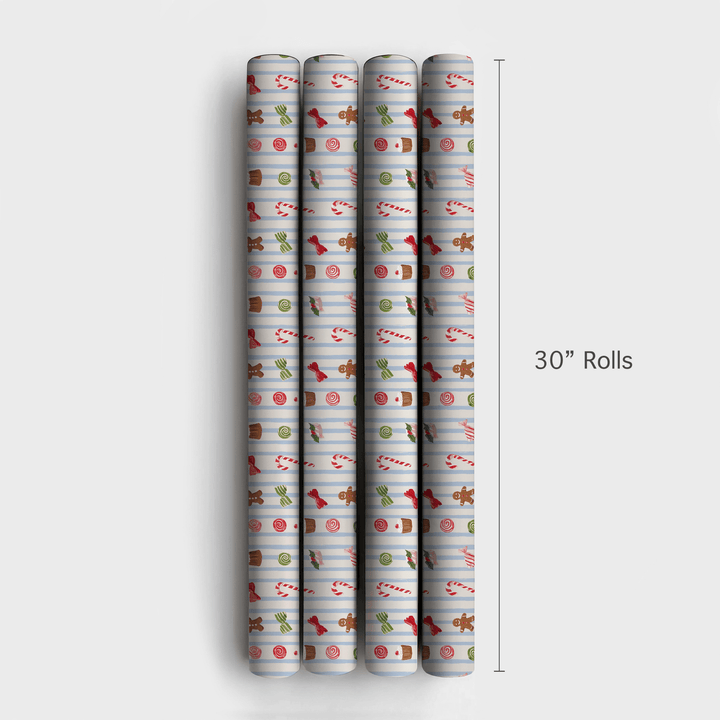 Candy Stripe Toss - Wrapping Paper - Aspen & Arlo
