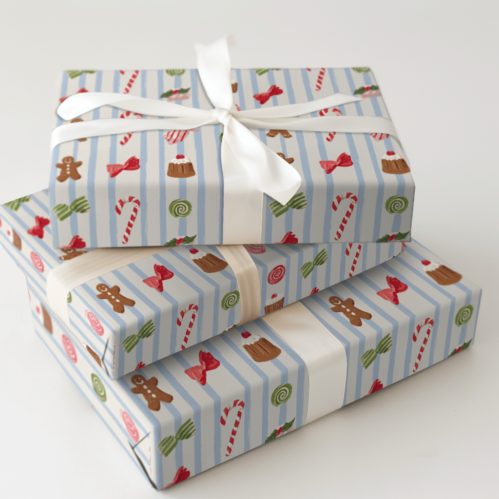 Candy Stripe Toss - Wrapping Paper - Aspen & Arlo