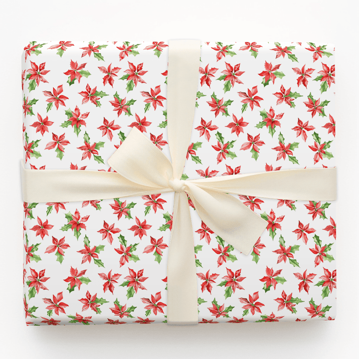 Poinsettia Sprouts - Wrapping Paper - Aspen & Arlo