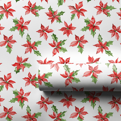 Poinsettia Sprouts - Wrapping Paper - Aspen & Arlo