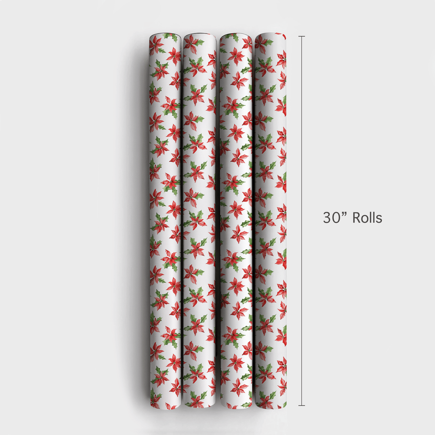 Poinsettia Sprouts - Wrapping Paper - Aspen & Arlo