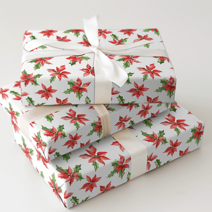 Poinsettia Sprouts - Wrapping Paper - Aspen & Arlo