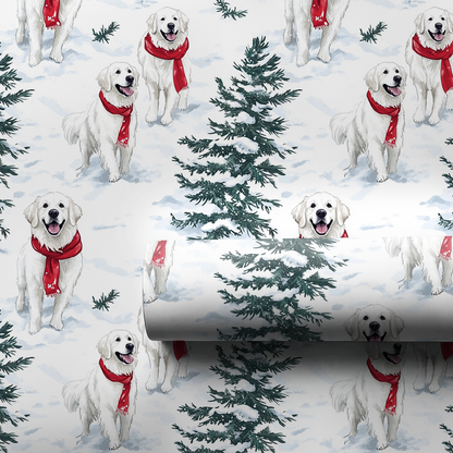 Snow Day for Great Pyrenees - 1 Roll