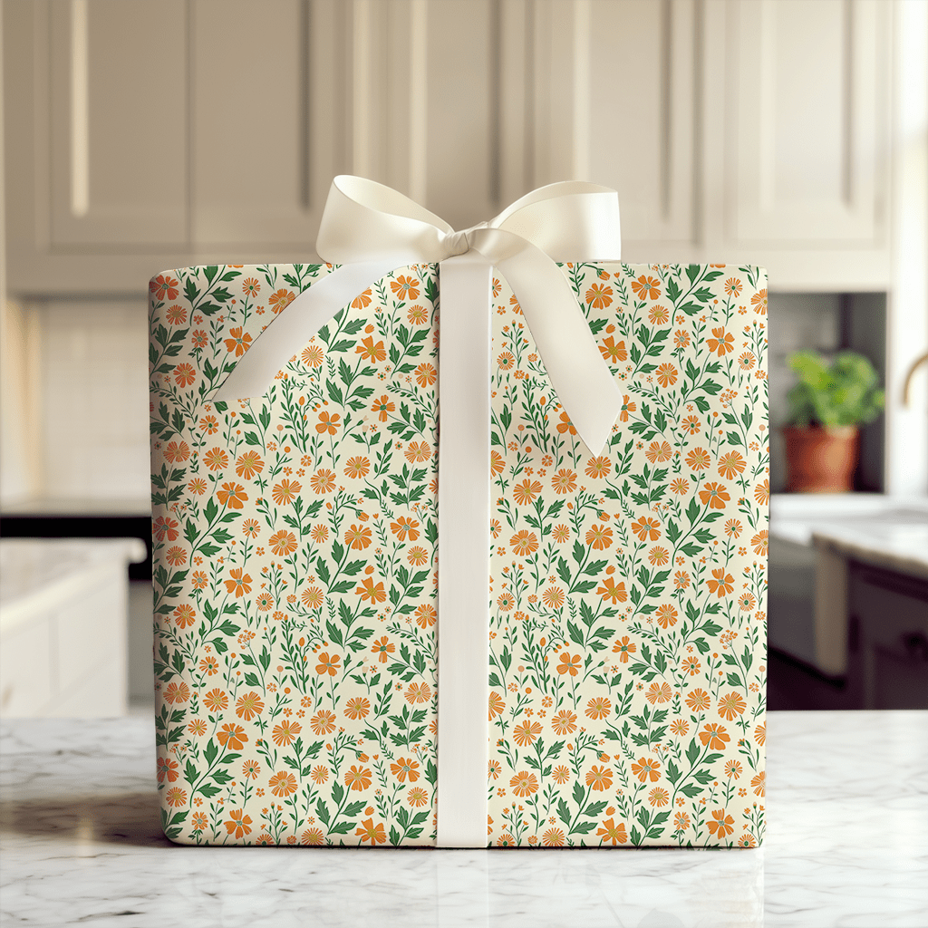 Orange Osage - Wrapping Paper - Aspen & Arlo