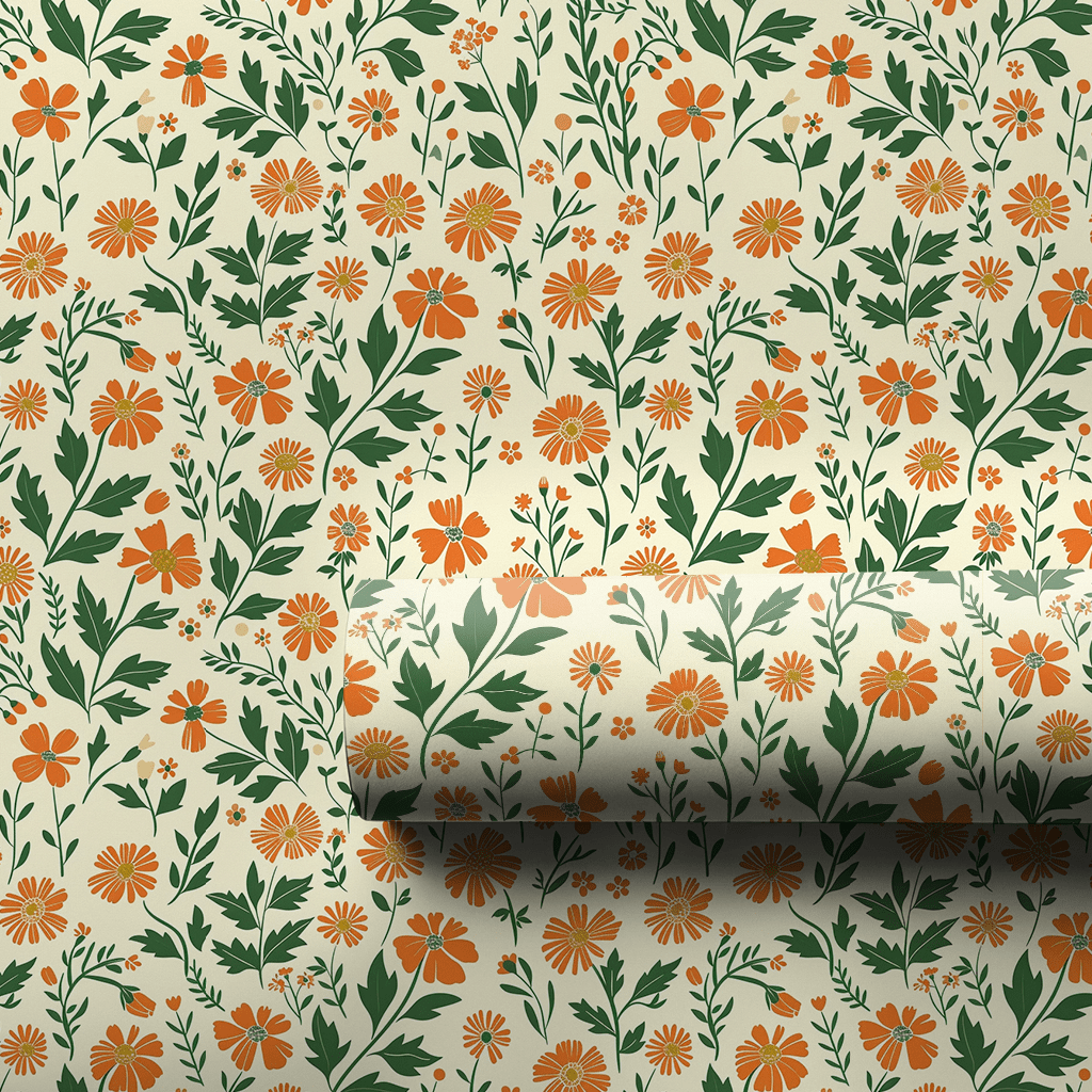 Orange Osage - Wrapping Paper - Aspen & Arlo