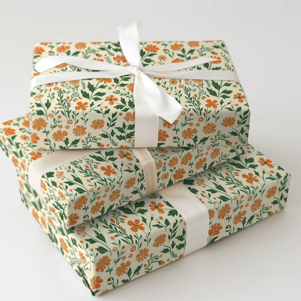 Orange Osage - Wrapping Paper - Aspen & Arlo