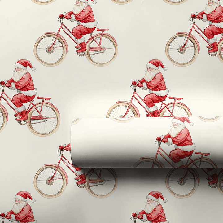 In the Bike Lane - Wrapping Paper - Aspen & Arlo