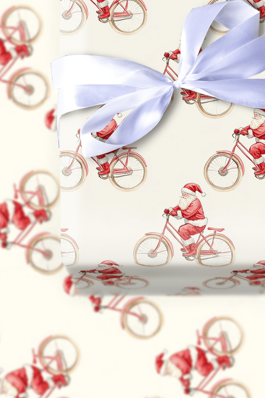 In the Bike Lane - Wrapping Paper - Aspen & Arlo