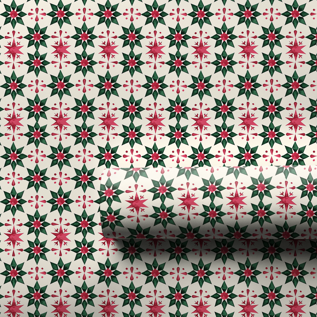 Scarlet Fern - Wrapping Paper - Aspen & Arlo