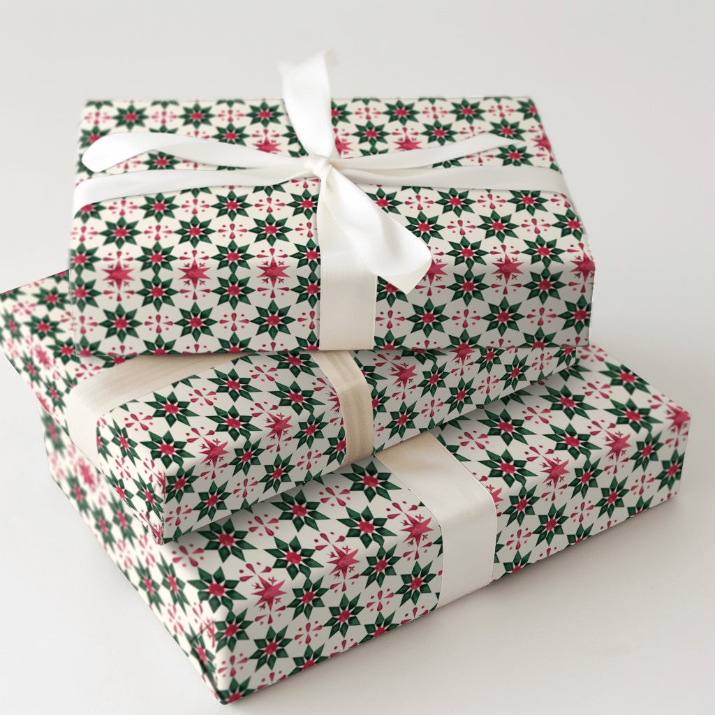Scarlet Fern - Wrapping Paper - Aspen & Arlo