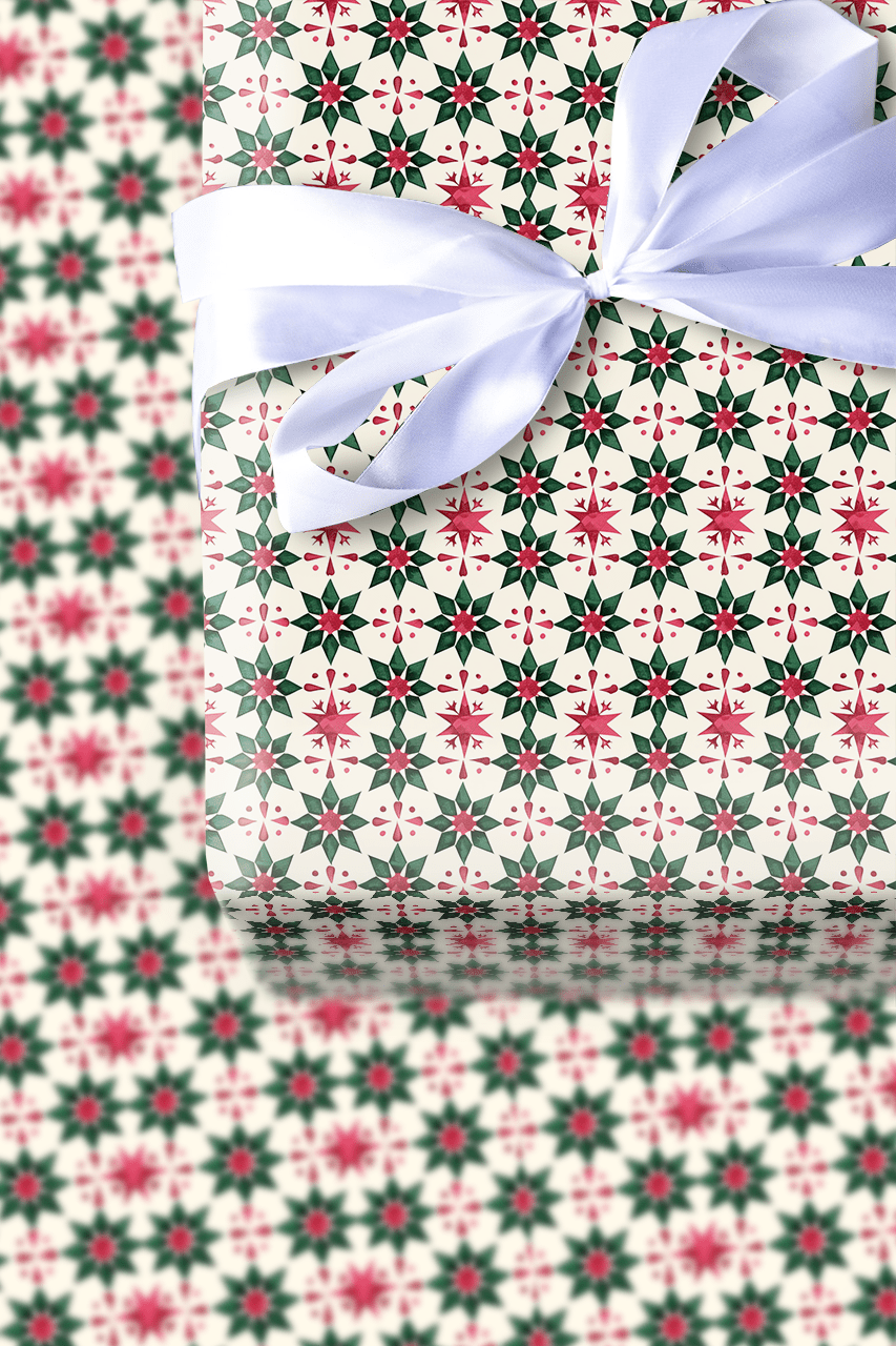 Scarlet Fern - Wrapping Paper - Aspen & Arlo