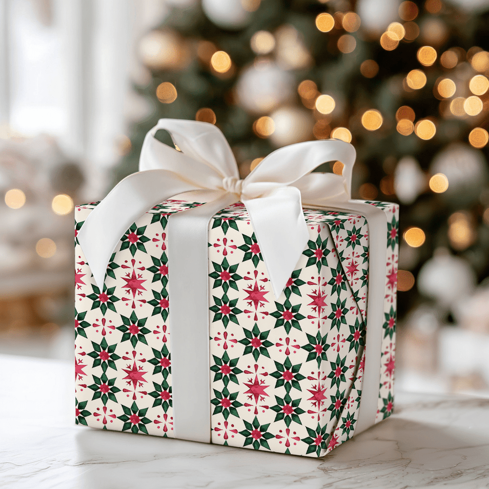 Scarlet Fern - Wrapping Paper - Aspen & Arlo
