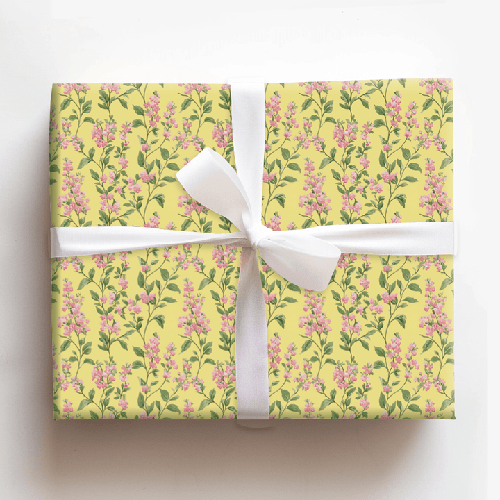Soft Vines Pink - Wrapping Paper - Aspen & Arlo