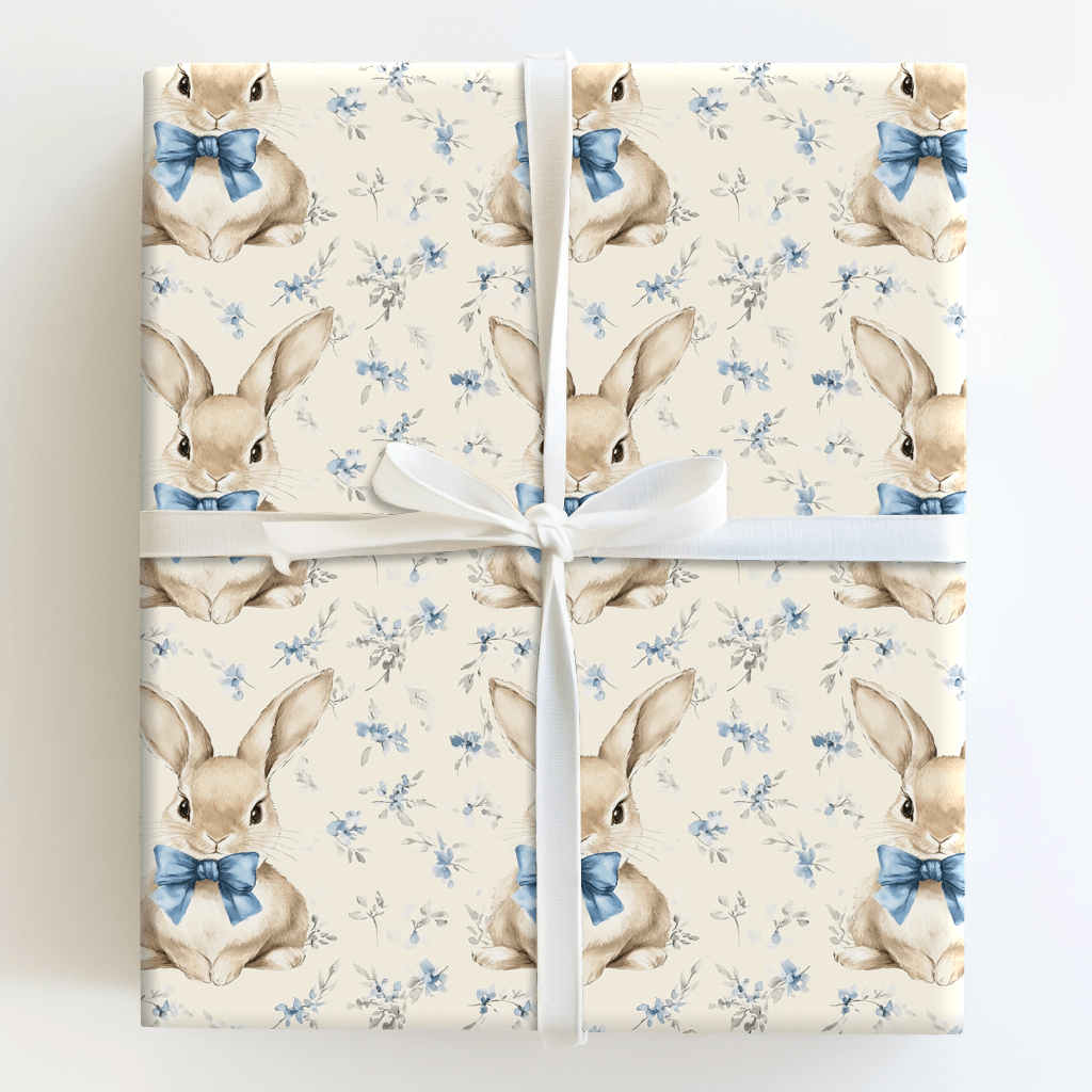 Bunny Bluetiful - Wrapping Paper - Aspen & Arlo