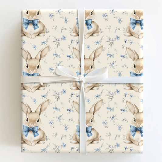 Bunny Bluetiful - Wrapping Paper - Aspen &amp; Arlo