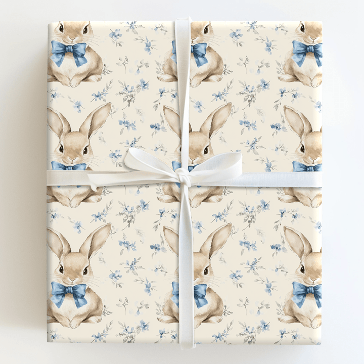 Bunny Bluetiful - Wrapping Paper - Aspen & Arlo