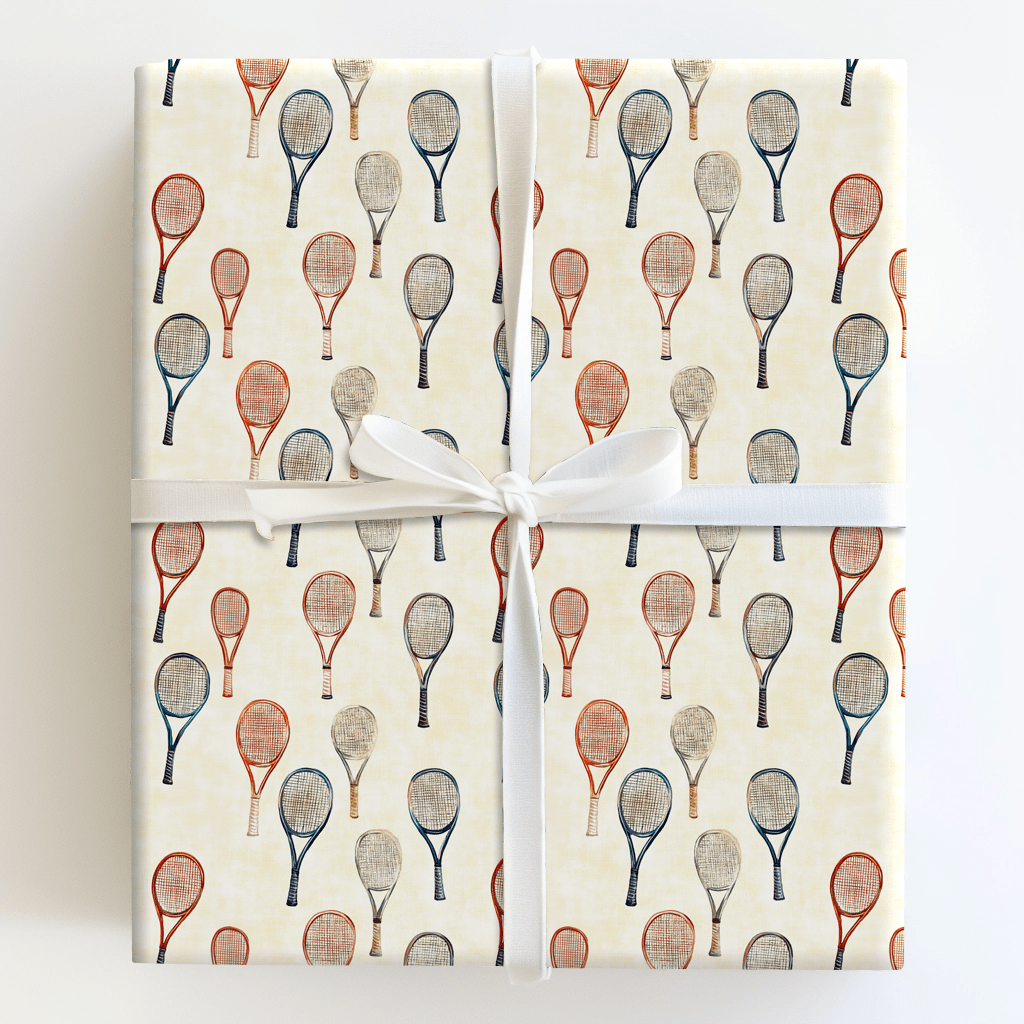 Vintage Rackets - Wrapping Paper - Aspen & Arlo