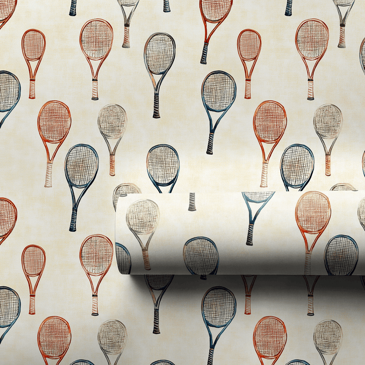 Vintage Rackets - Wrapping Paper - Aspen & Arlo