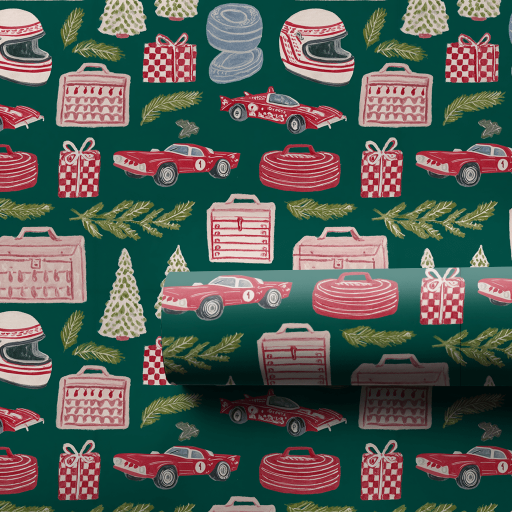 Winter Racing Icons - Wrapping Paper - Aspen & Arlo