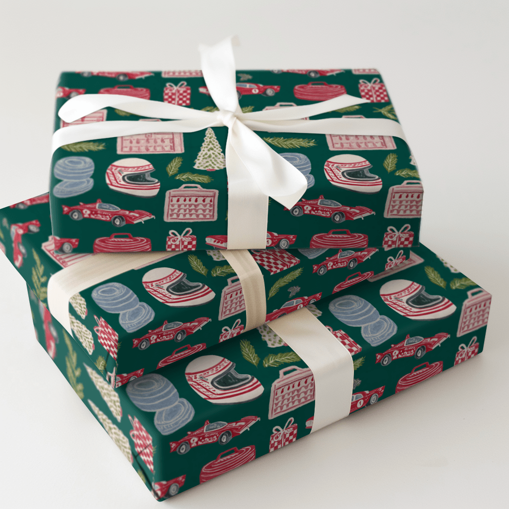 Winter Racing Icons - Wrapping Paper - Aspen & Arlo