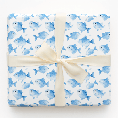 One Fish Blue Fish - Wrapping Paper - Aspen & Arlo