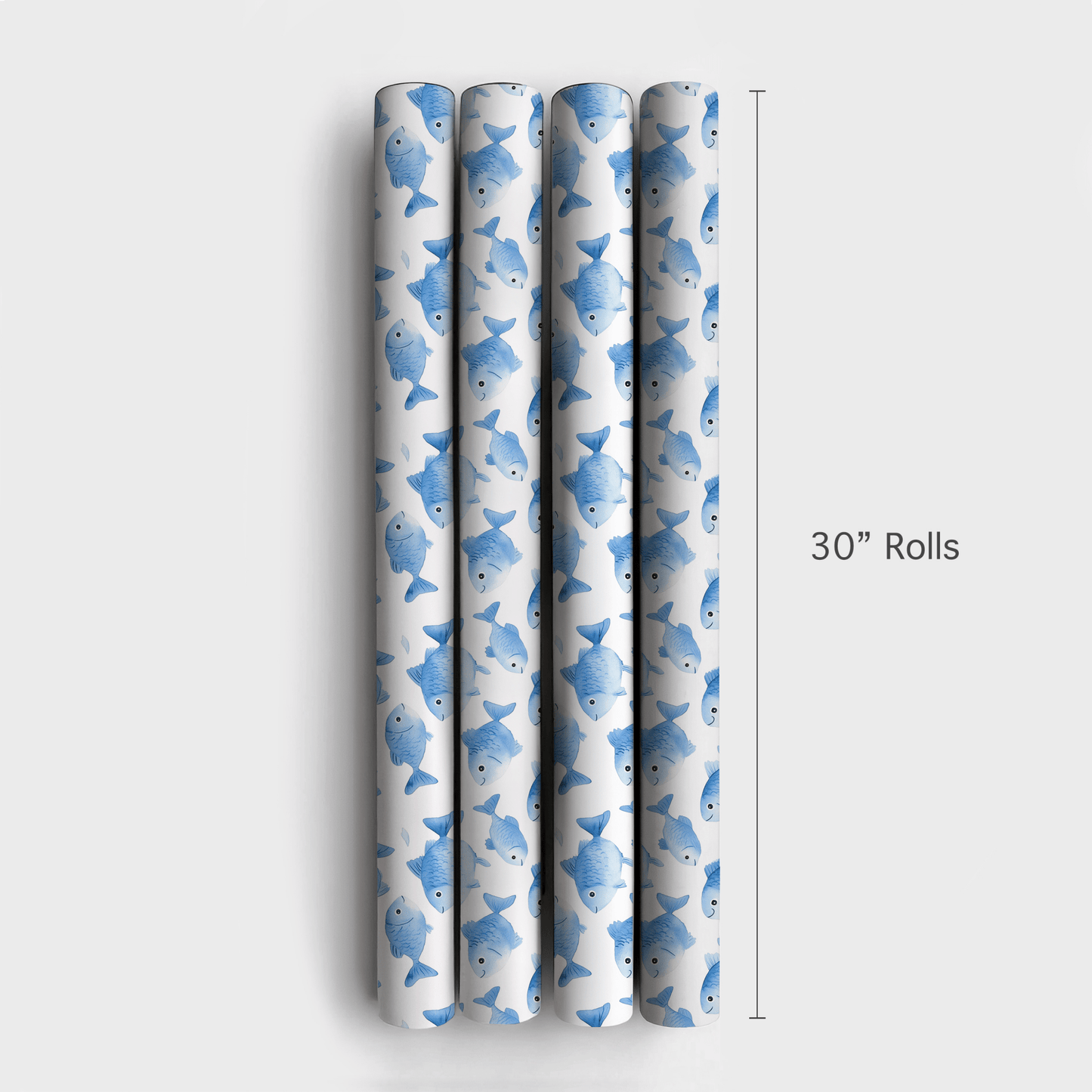 One Fish Blue Fish - Wrapping Paper - Aspen & Arlo