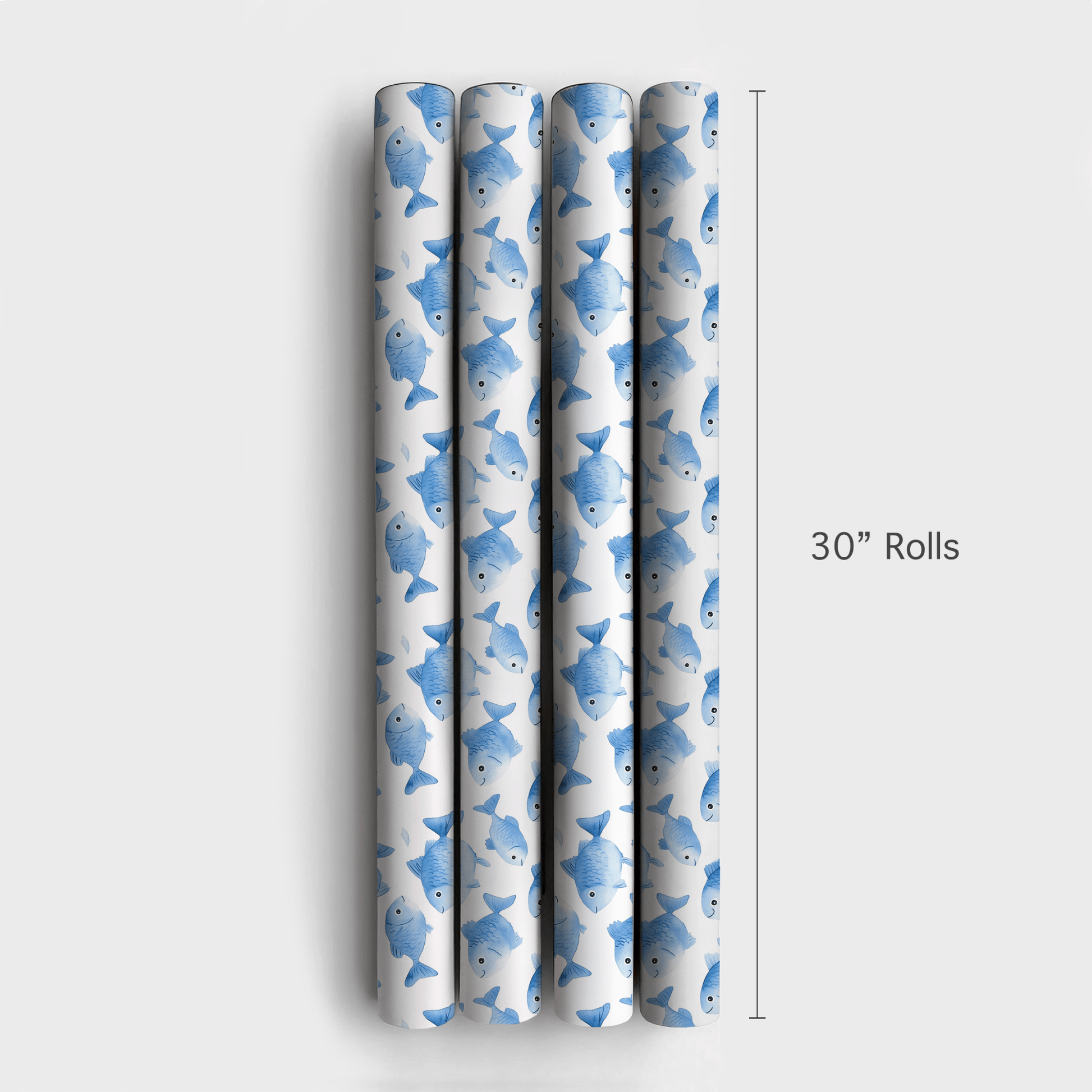 One Fish Blue Fish - Wrapping Paper - Aspen & Arlo