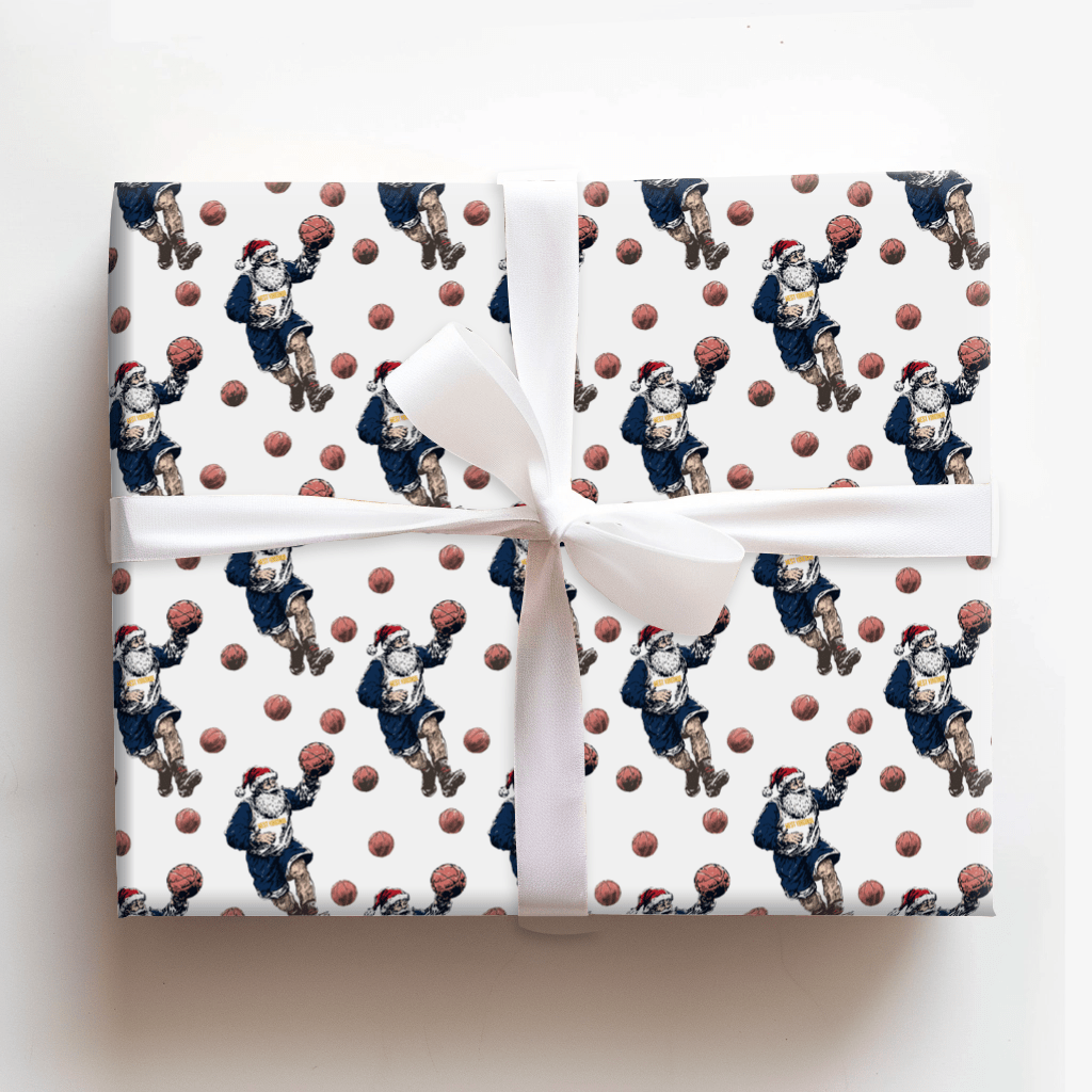 Holiday Hoops on the Hilltop - Wrapping Paper - Aspen & Arlo