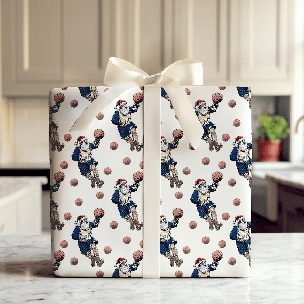 Holiday Hoops on the Hilltop - Wrapping Paper - Aspen & Arlo