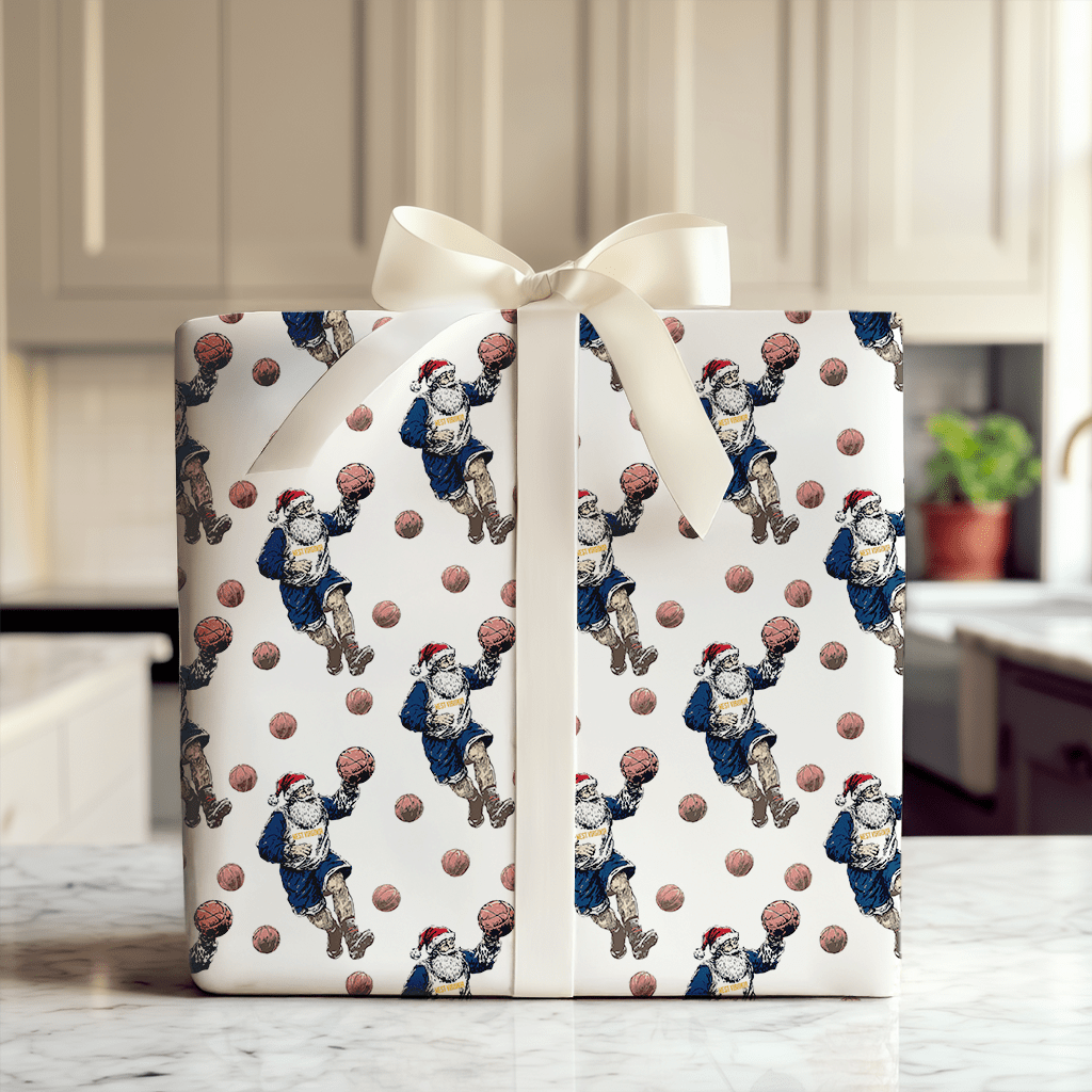Holiday Hoops on the Hilltop - Wrapping Paper - Aspen & Arlo