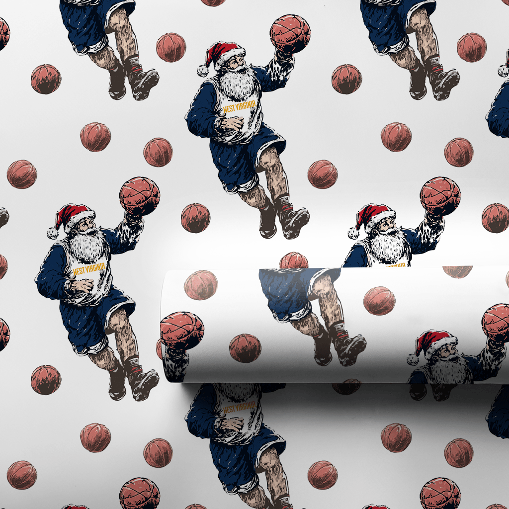 Holiday Hoops on the Hilltop - Wrapping Paper - Aspen & Arlo