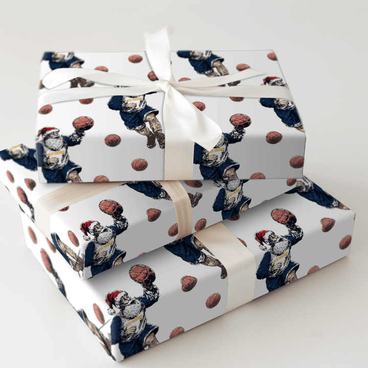 Holiday Hoops on the Hilltop - Wrapping Paper - Aspen & Arlo