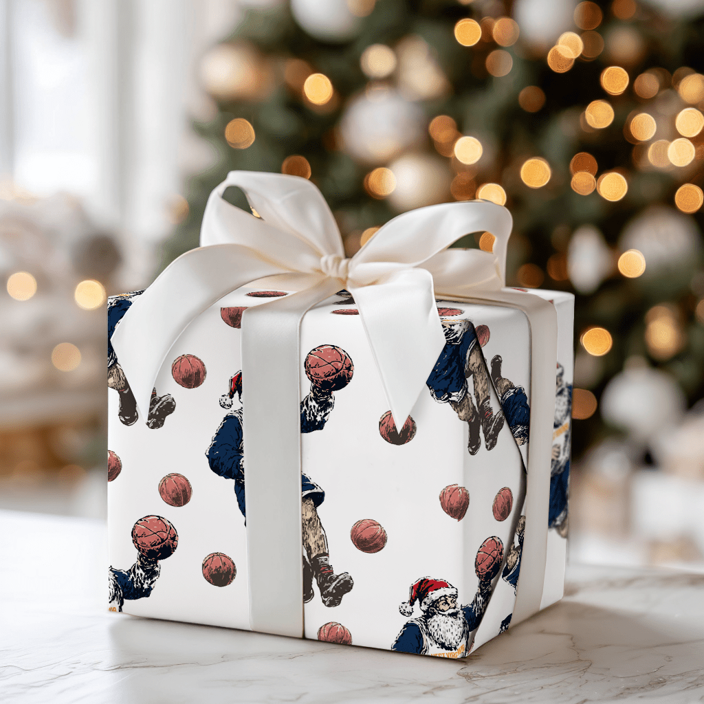 Holiday Hoops on the Hilltop - Wrapping Paper - Aspen & Arlo