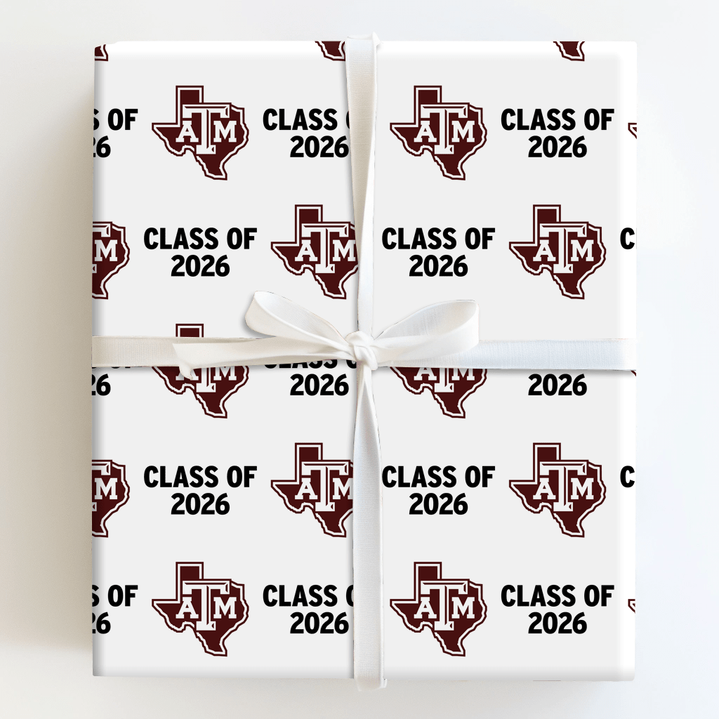 Class of 2026 A&M - Wrapping Paper - Aspen & Arlo
