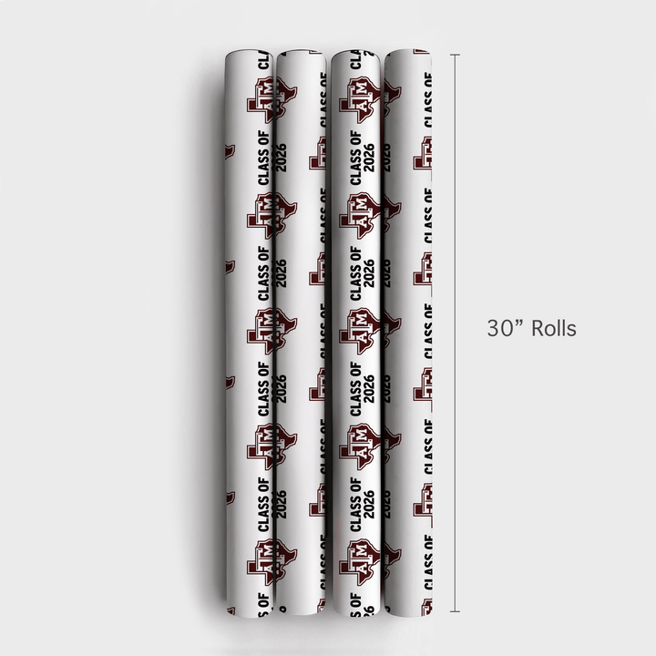 Class of 2026 A&M - Wrapping Paper - Aspen & Arlo