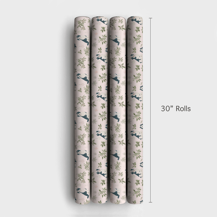 Pink Bernadoodle Christmas - Wrapping Paper - Aspen & Arlo
