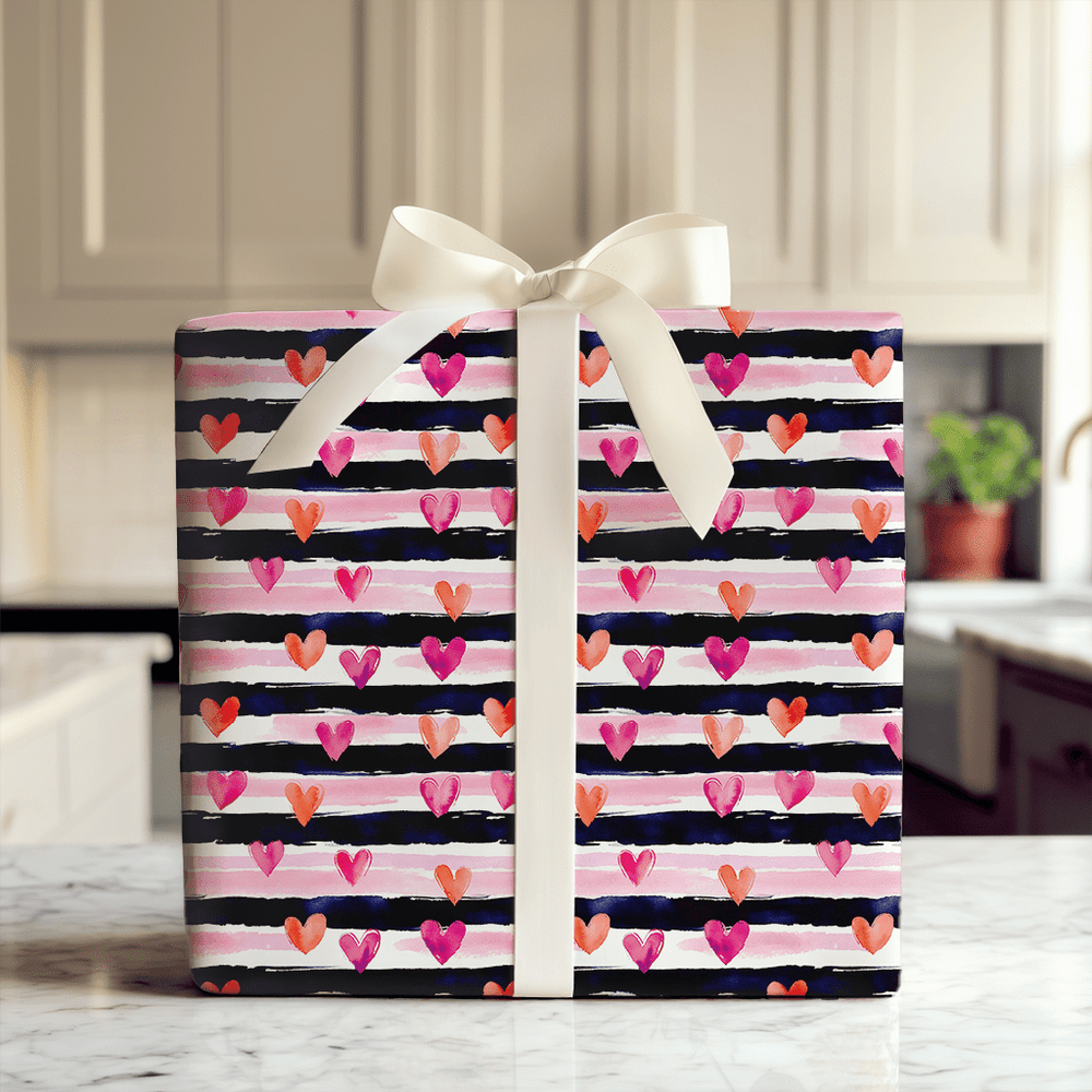 With All My Heart - Wrapping Paper - Aspen & Arlo